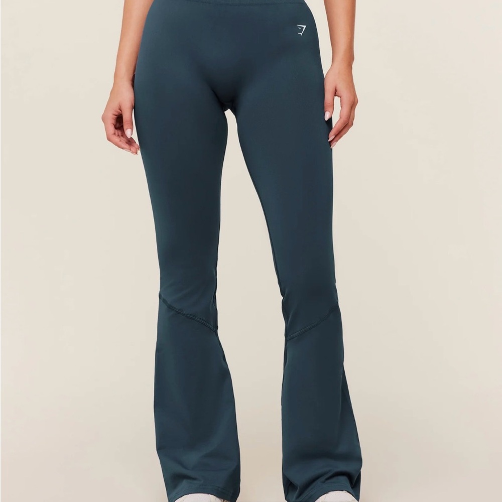 Gymshark Dark Teal Flared Leggings